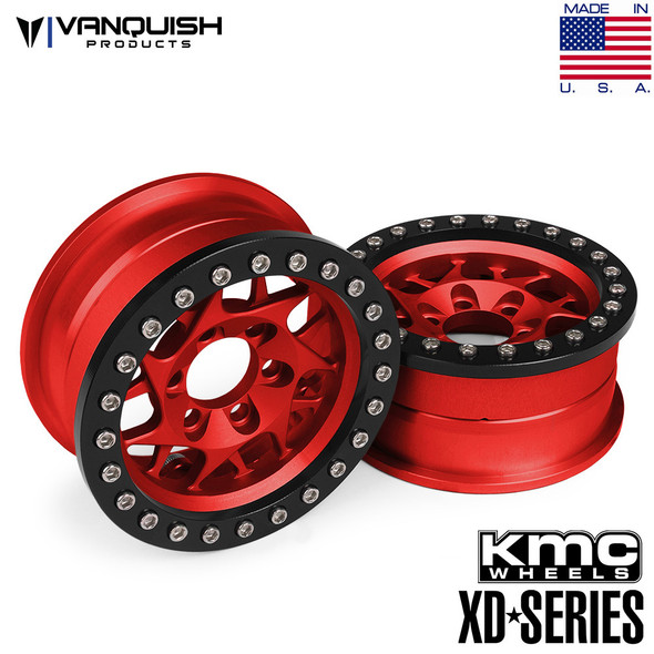 Vanquish VPS05254 1.9 1'' Brass Wheel Clamp Rings (2) - Nitro Hobbies