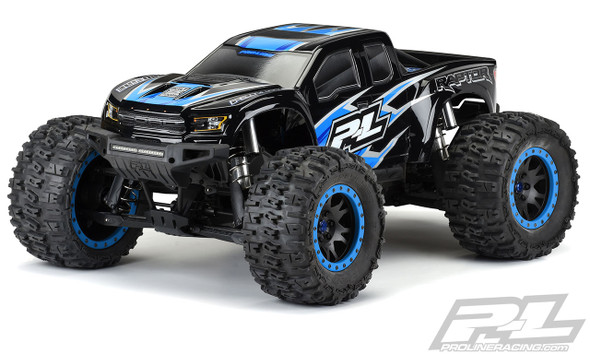 Pro-Line 3482-18 Pre-Cut 2017 Ford F-150 Raptor Tough-Color Black Body : X-MAXX