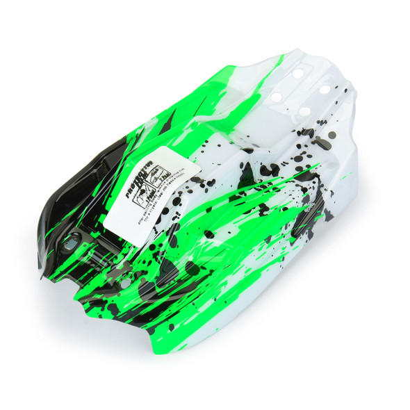 Pro-Line PRO367122 1/14 Pre-Cut/Pre-Painted Axis Splat (Green/White) Body: Typhon GROM