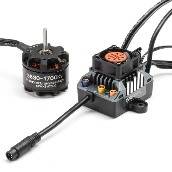 Spektrum SPMXSEMC23 Firma 80A Sensored/Sensorless Smart Outrunner Motor / ESC 2-in-1 Combo: 1700Kv