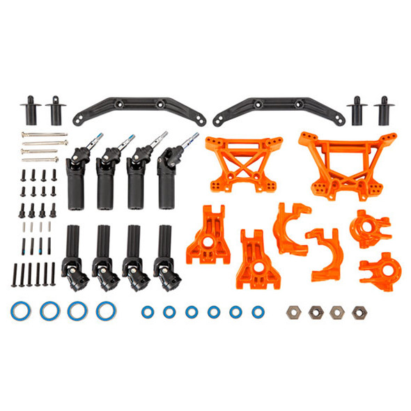 Traxxas 9080T Extreme Heavy-Duty Outer Driveline & Suspension Upgrade Kit Orange