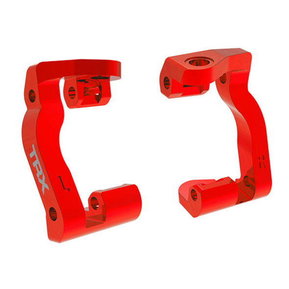Traxxas 10733-RED Aluminum Caster Blocks (C-Hubs) Red for Mini Maxx