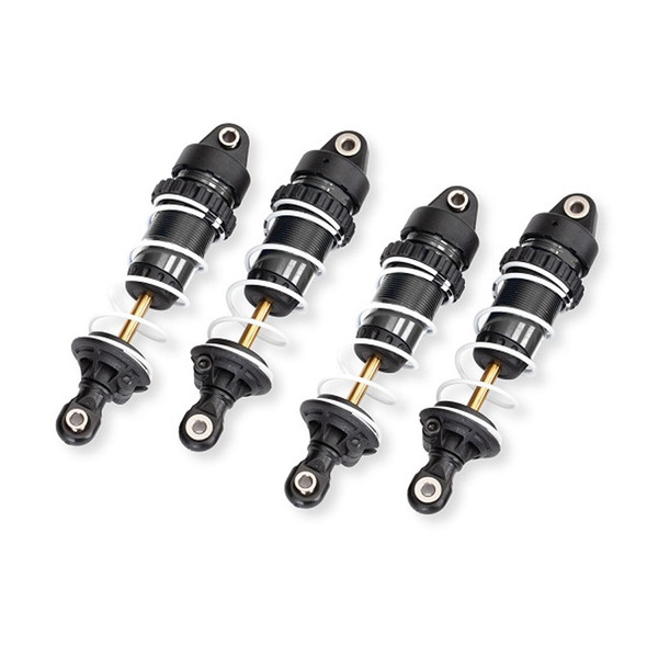 Traxxas 10765-GRAY Aluminum GTR Long Shocks Gray w/ Springs (4) for Mini Maxx