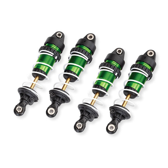 Traxxas 10765-GRN Aluminum GTR Long Shocks Green w/ Springs (4) for Mini Maxx