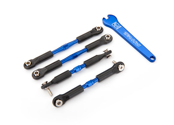 Traxxas 3741A Blue Aluminum Turnbuckles Set w/ Wrench : Rustler VXL XL5