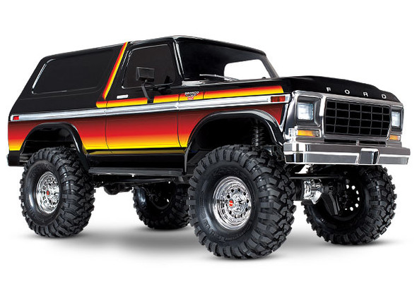 Traxxas 8073X Left & Right Mirrors Side Chrome Retainers (2) Body Clips (4) : TRX-4 Ford Bronco