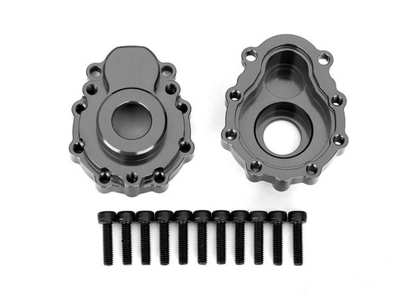 Traxxas 8251A Aluminum Portal Housings Outer 6061-T6 Charcoal Gray (2) : TRX-4