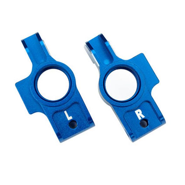 Traxxas 8352X-BLUE Left & Right Aluminum Stub Axle Carriers for 4-Tec 2.0