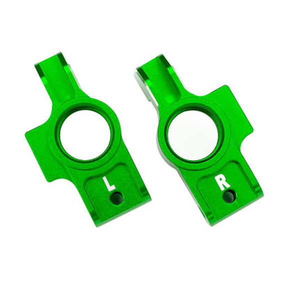 Traxxas 8352X-GRN Left & Right Aluminum Stub Axle Carriers Green for 4-Tec 2.0