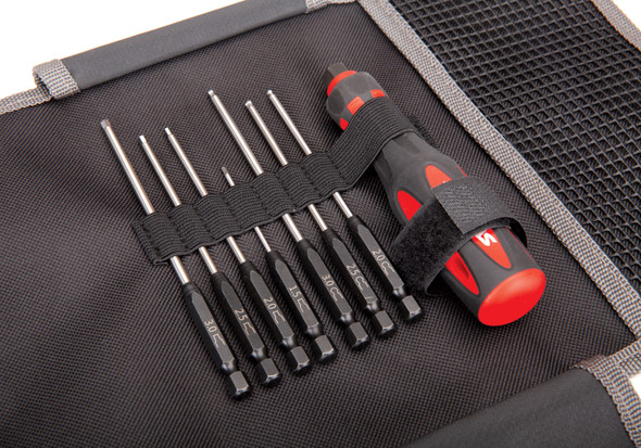 Traxxas 8711 Premium (7Pcs) Metric Hex Bit Master Tool Kit Set w/ Carrying Case