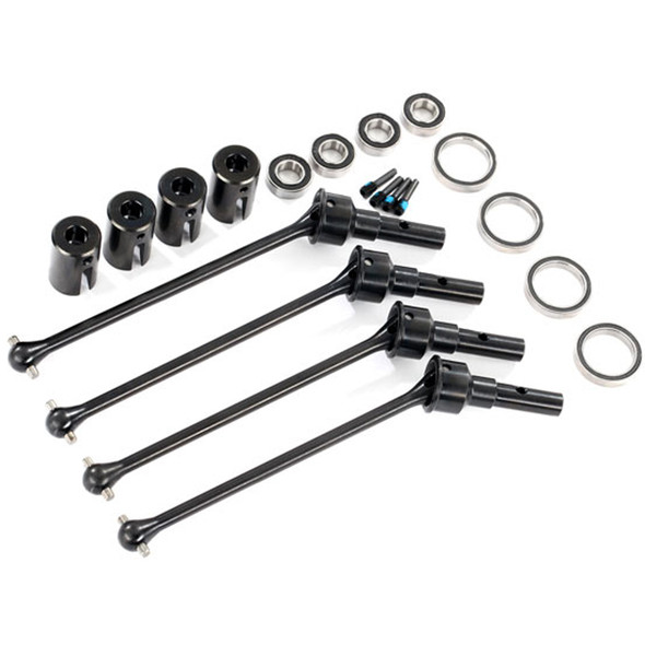 Traxxas 8996X Driveshafts Steel Constant-Velocity Assembled F/R use w/ #8995 : Maxx