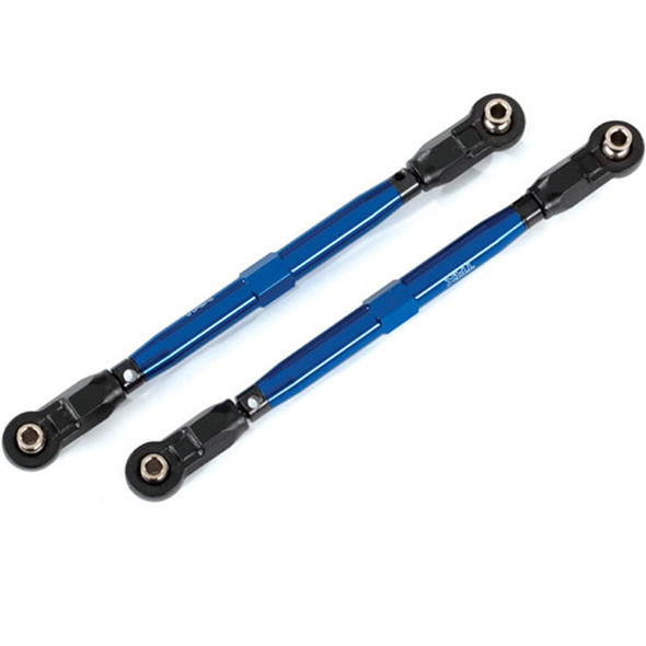 Traxxas 8997X Front Toe Links Tubes Aluminum Blue (2) use w/ 8995 Kit : Maxx