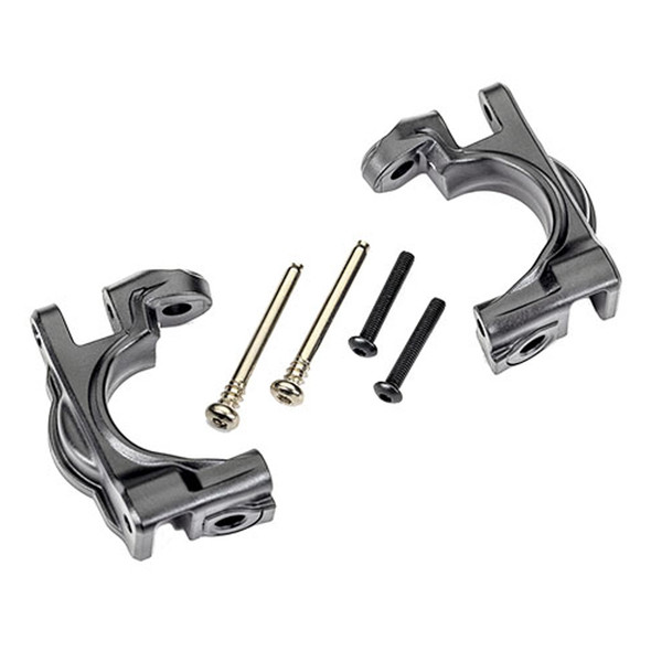 Traxxas 9032-GRAY Extreme Heavy Duty Caster Blocks C-Hubs for 4x4 Rustler/Slash