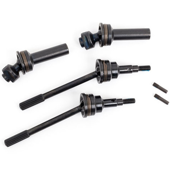 Traxxas 9051R Heavy Duty Front Driveshafts w/ 6mm Stub Axles (2) : 4x4 Hoss/Rustler/Slash