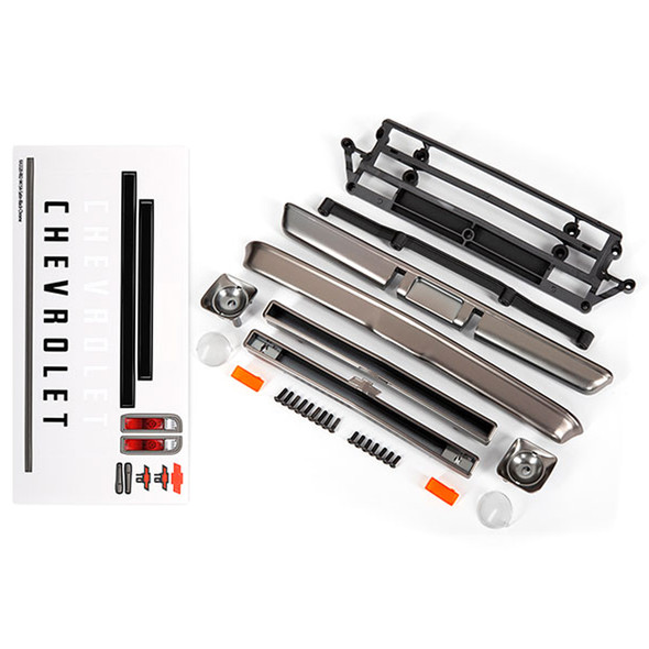 Traxxas 9415A Body Accessories / Chevrolet C10 Satin Black Chrome : Drag Slash