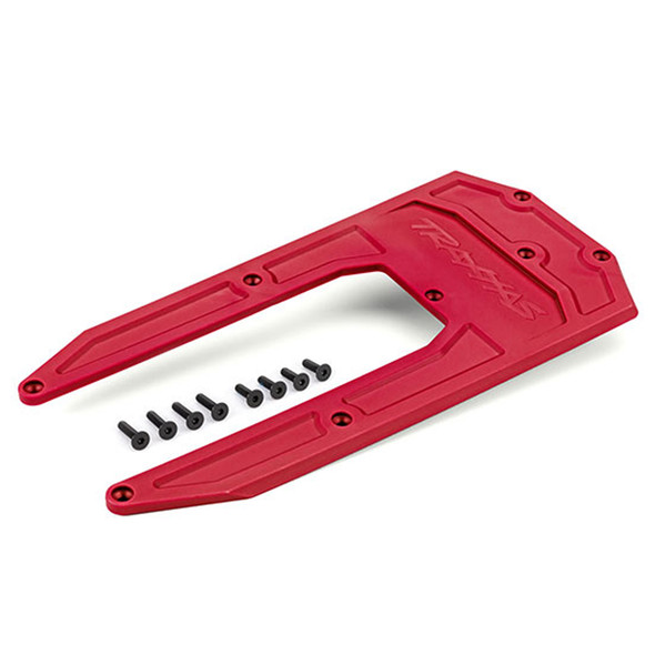 Traxxas 9623R Chassis Heavy-Duty Skid Plate Red for 1/8 Sledge