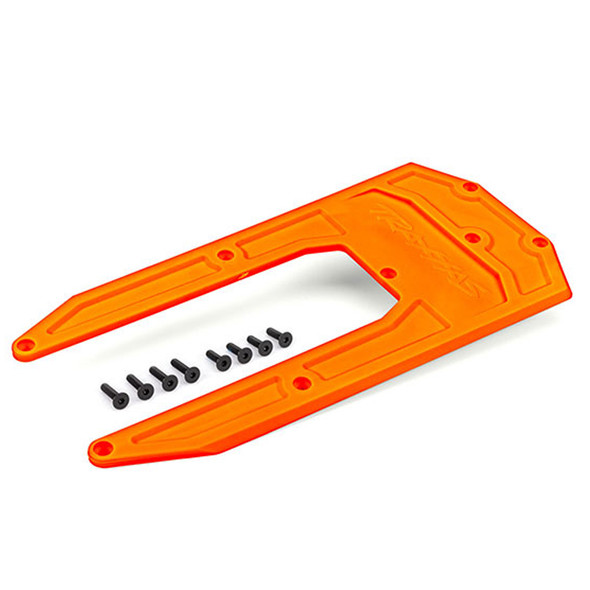 Traxxas 9623T Chassis Heavy-Duty Skid Plate Orange for 1/8 Sledge