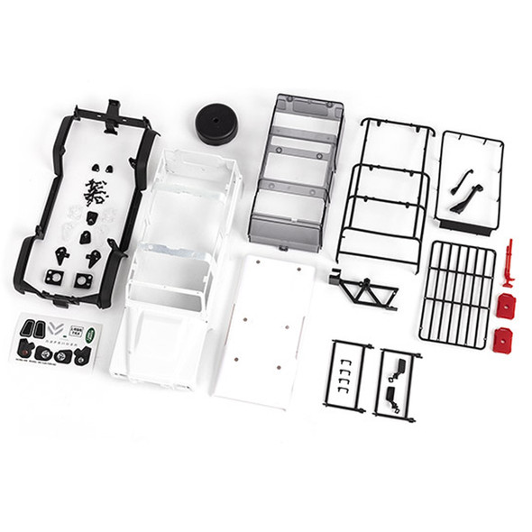 Traxxas 9712 Land Rover Defender Unassembled Body White Requires Painting for TRX-4M