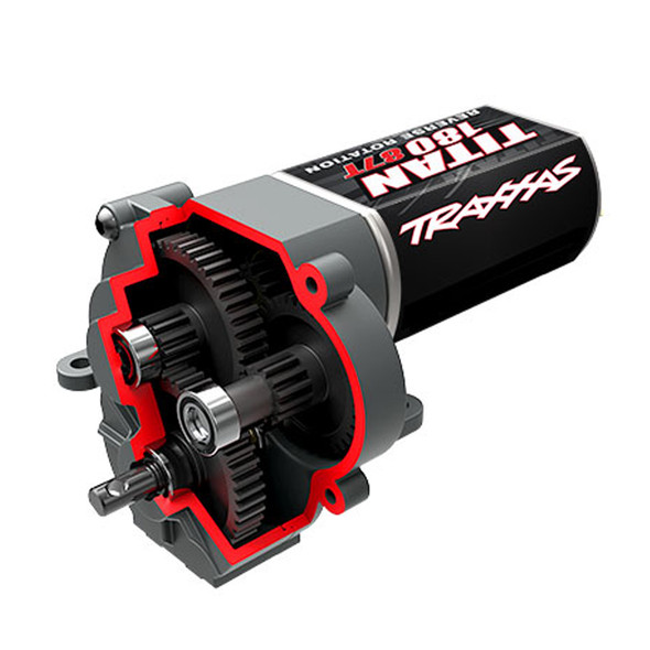 Traxxas 9791R Complete Low Range Transmission w/ Titan 87T Motor for TRX-4M