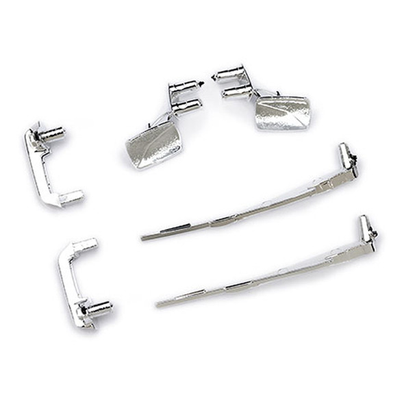 Traxxas 9817 Chrome Door Handles / Wipers & Side Mirrors for TRX-4MT / TRX-4M