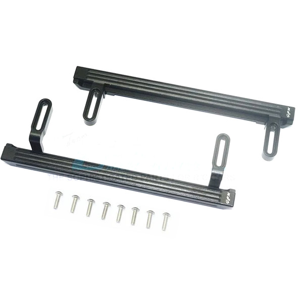 GPM Racing Aluminum Side Steps (10Pcs) Set Black : TRX-4 / TRX-6