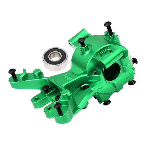GPM Aluminum 7075 Alloy Front Upper & Lower Bulkhead Green for 1/8 Maxx Slash