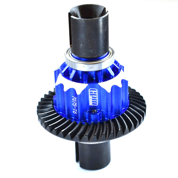GPM Racing Aluminum 7075-T6 Front + Rear Differential Case Orange for 1/5 X-Maxx