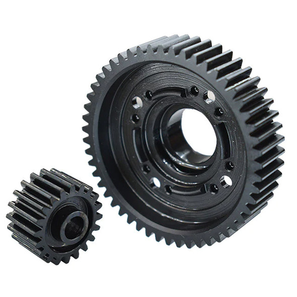 GPM Medium Carbon Steel Center Diff Output Gear 51T & Input Gear 20T for X-Maxx