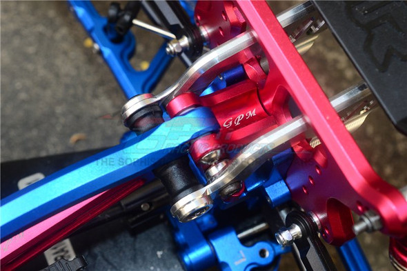 GPM Aluminum Rear Suspension Link Stabilizer Silver : Kraton / Talion / Outcast