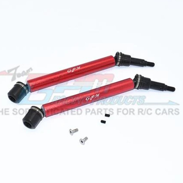 GPM Harden Steel+Alum Front/Rear Adjustable CVD Drive Shaft Red :  KRATON 4S