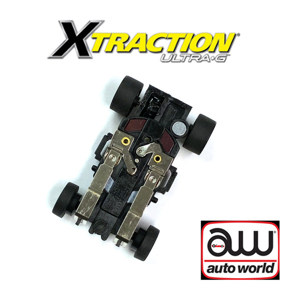 Auto World Xtraction Ultra G Complete Chassis 1pk : 1:64 / HO Scale Slot Car