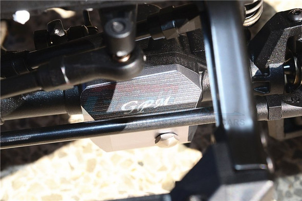 GPM Racing Aluminum Front/Rear Gearbox Cover (5Pcs) Set Blue : TRX-4