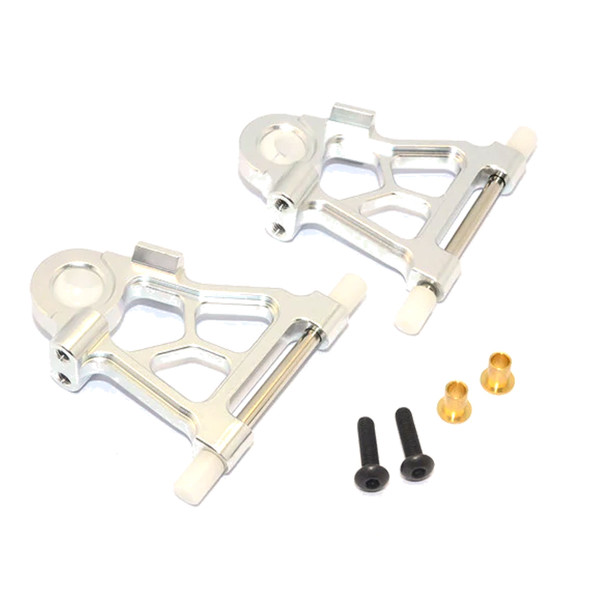 GPM Racing Aluminum Front Lower Arm Silver : Tamiya TT-02