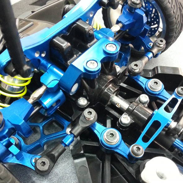 GPM Racing Aluminum Steering Tie Rod Red : Tamiya TT-02