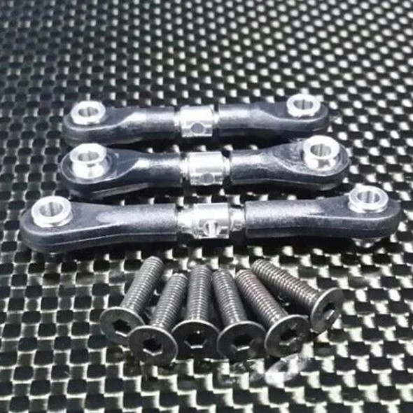 GPM Racing Aluminum Steering Tie Rod Silver : Tamiya TT-02