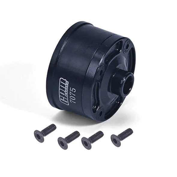 GPM Medium Carbon Steel+Alum 7075-T6 Front/Middle Or Rear Diff Case Black for Sledge
