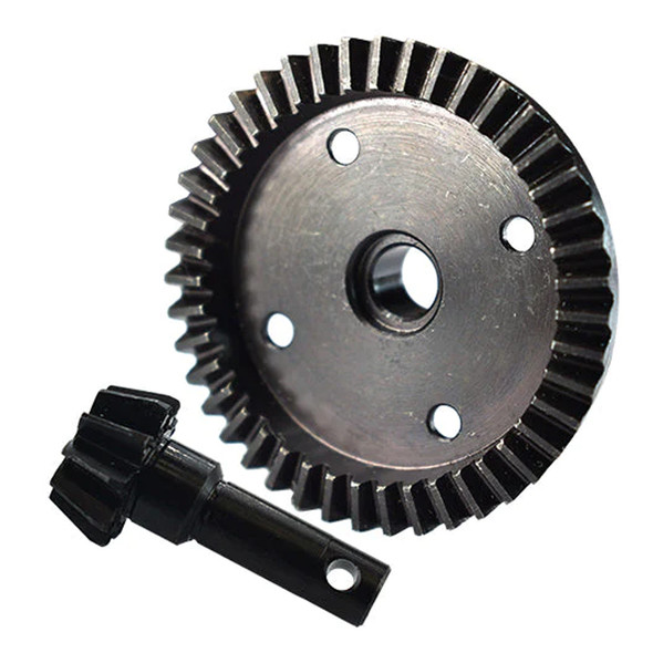 GPM Racing Alloy Steel Diff Bevel Gear 43T & Pinion Gear 10T Black : 1/8 Sledge