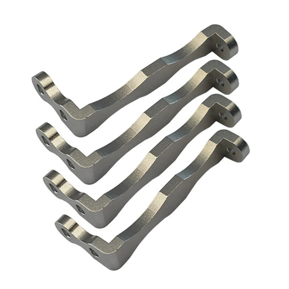 GPM Racing Aluminum Side Skirt Mount Silver for 1/14 Tamiya Truck Ford Aeromax