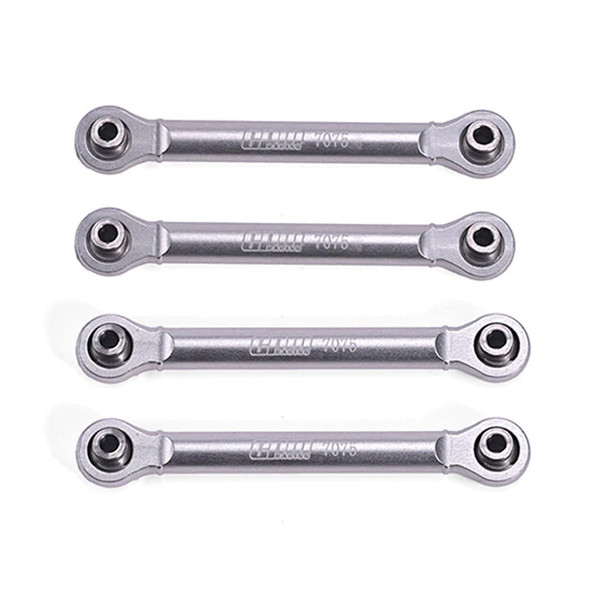 GPM Aluminum 7075 Rear Swing Arm Pull Rod Silver for Tamiya 1:10 BBX BB-01