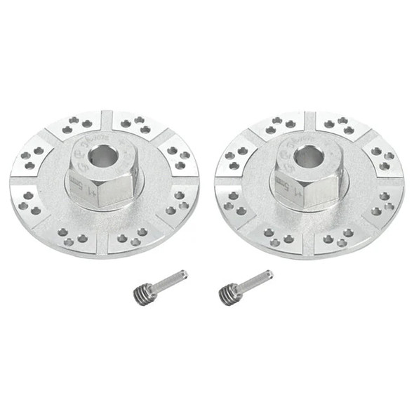 GPM Alum 7075 +1.5mm Hex w/Brake Disk/Silver Lining Silver for Losi Baja/Rock Rey