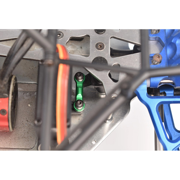 GPM Racing Aluminum 7075 Alloy Steering Drag Link Green for Losi 1/10 Baja Rey