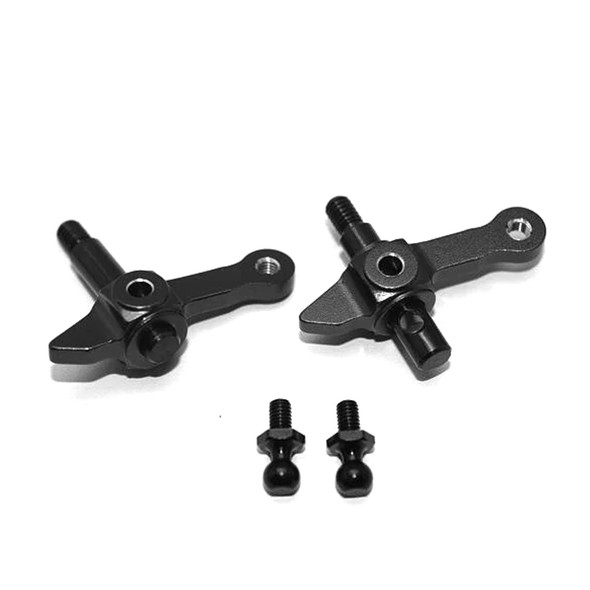 GPM Racing Aluminum Front Knuckle Arm Black : 1/10 Tamiya DT-03