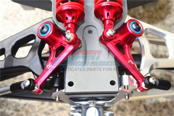 GPM Racing Aluminum Front Rocker Arm Set Blue : Traxxas E-Revo VXL 2.0