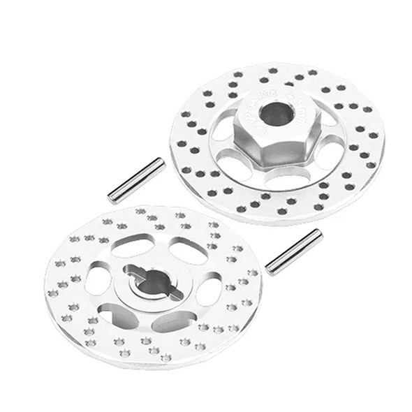 GPM Aluminum 7075 +1mm Hex w/ Brake Disk Silver for Traxxas FORD GT 4-TEC 2.0/3.0