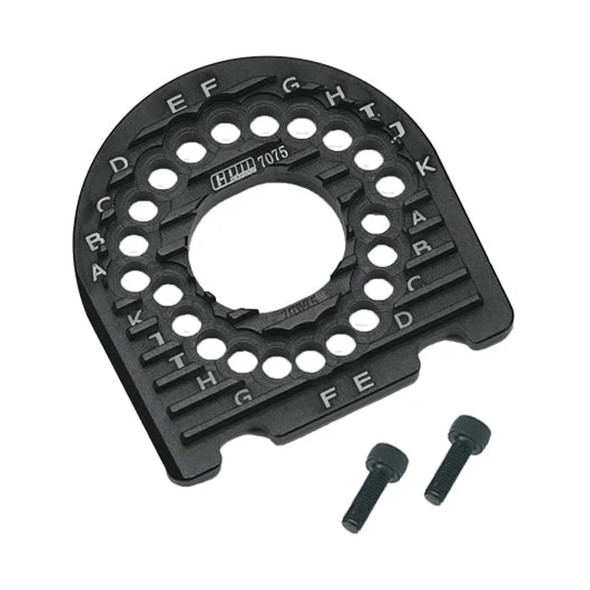 GPM Alum 7075 Motor Mount Plate w/Heat Sink Fins Black for FORD GT 4-TEC 2.0/3.0