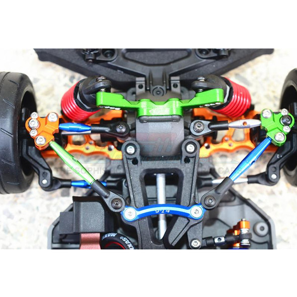 GPM Alum Front Tie Rods w/Stabilizer for C Hub Brown for Ford GT 4-Tec 2.0/3.0