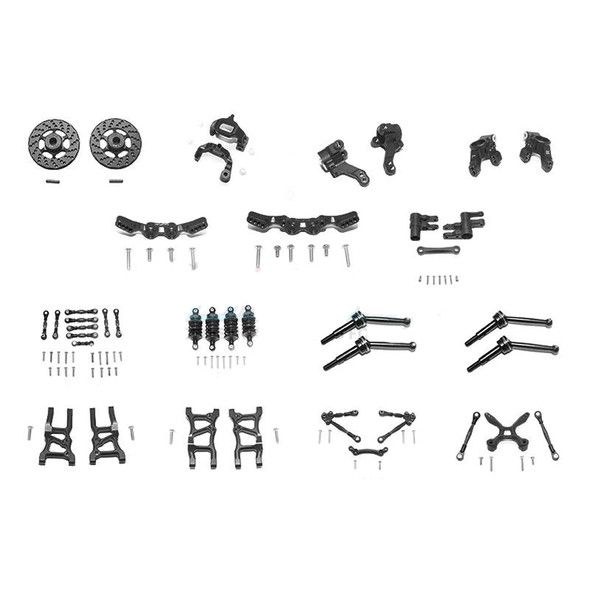 GPM Aluminum Upgrade Combo Pack Black for 1/10 Traxxas Ford GT 4-Tec 2.0 / 3.0
