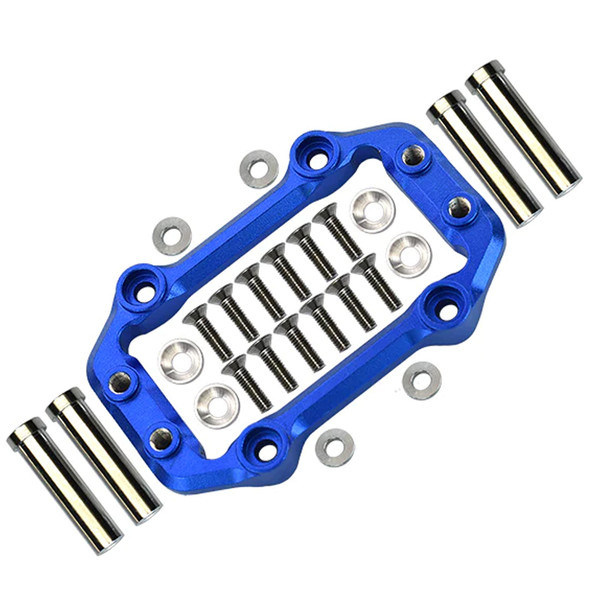 GPM Racing Aluminum Servo Mount Blue for Arrma 1/8 Kraton / Outcast / Notorious