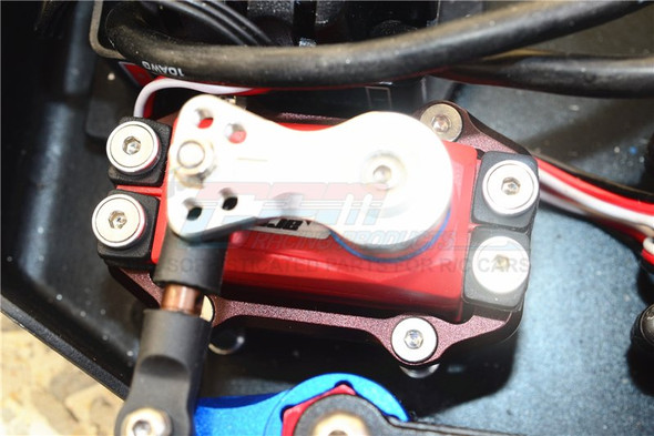 GPM Racing Aluminum Servo Mount Blue for Arrma 1/8 Kraton / Outcast / Notorious