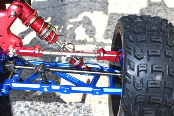 GPM Alum+Stainless Steel Rear Upper Arm Tie Rod Black : Kraton / Outcast / Notorious